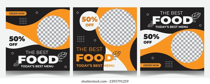 food flayer design new Instagram post food design 