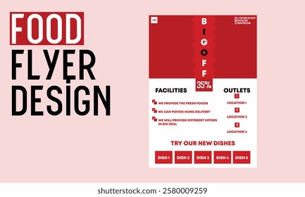 Food Flyer Design with all kind of information