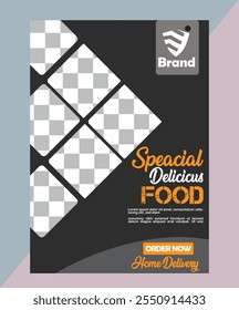 Food Flyer Design. Fast food restaurant marketing social media poster and web banner template design. Food flyer design for business promotions and advertisements. Discount food flyer design. burgers