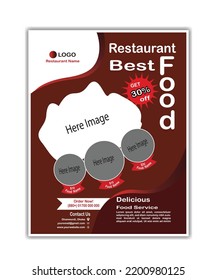 Food Flyer Design on Adobe Illustrator