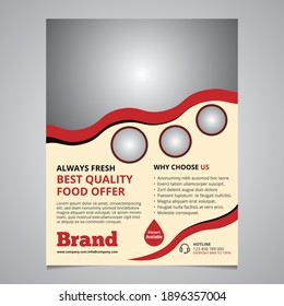 Food Flyer Design Template And Layout