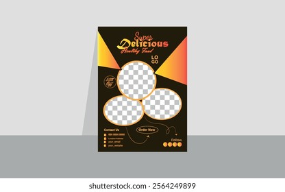Food Flyer Design Template Vector