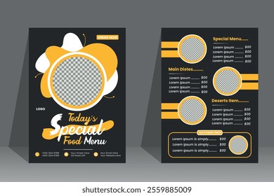Food flyer marketing ads, templates, cover design