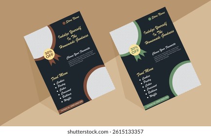 Food flyer and menu design