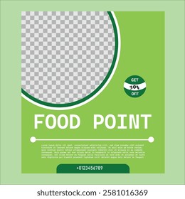 Food flyer template and design