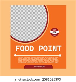 Food flyer template and design
