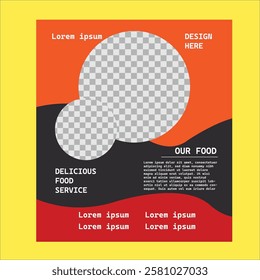 Food flyer template and design