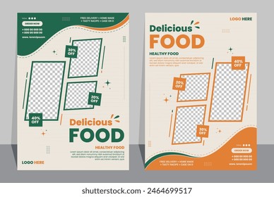 Food Flyer Template Design, Restaurant Food Flyer, fast food flyer, food presentation for business.