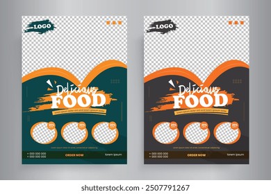 Food Flyer Template Design, Restaurant Food Flyer, fast food flyer, food presentation for business.