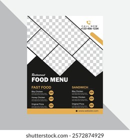 Food flyer template fresh food flyer design food menu template flyer design.