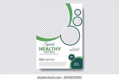 Food Flyer  template And Vector Design.

