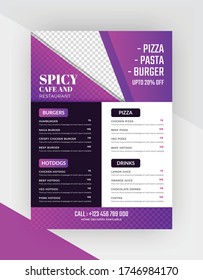 Template Vektor.Restaurant Flyer Template.