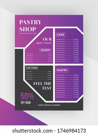 Food flyer template vector.restaurant flyer template.