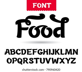 Food Font All Caps