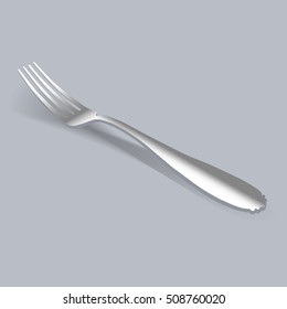 Food fork vector illustration