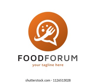 Food Forum Logo Design Template