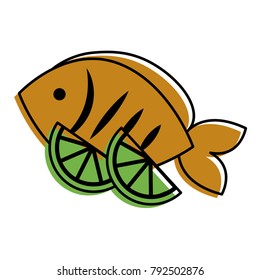 food fresh fish and slide lime