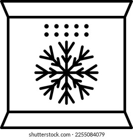 Food, frozen, removal vector icon on transparent background. Outline Food, frozen, removal vector icon