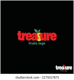 food and fruit logo design idea in negative space