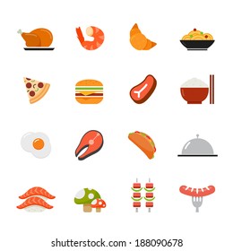 Food full color flat design icon vector illustration