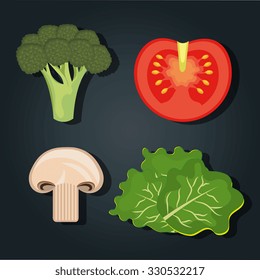 Food and gastronomy graphic design, vector illustration.