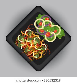 Food and gastronomy graphic design, vector illustration.
