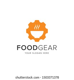 Food Gear  Logo Vector Icon