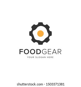 Food Gear  Logo Vector Icon