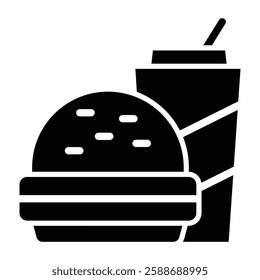 Food Glyph Icon Design For Personal And Commercial Use