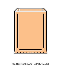 food grade bag color icon vector. food grade bag sign. isolated symbol illustration