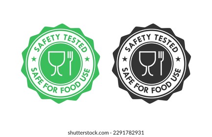 food grade design logo template illustration