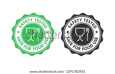 food grade design logo template illustration