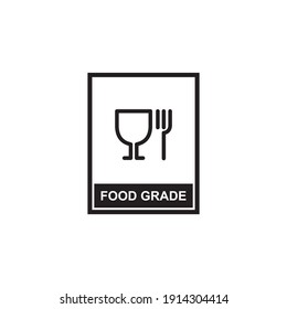 food grade packaging icon symbol sign vector