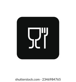 Food grade packaging mark icon symbol vector