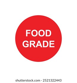 food grade product label icon vector