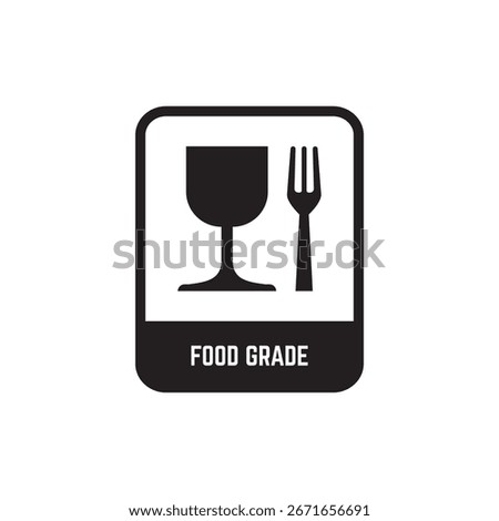 Food Grade in Square Icon
