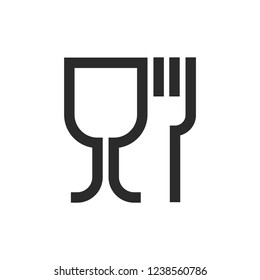 Food grade symbol trendy style vector image