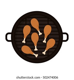 food grilled with chicken thighs