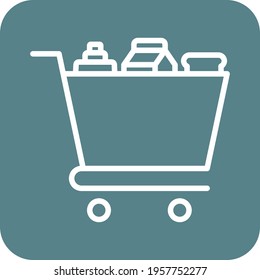 Food, groceries, shopping icon vector image. Can also be used for Delivery and logistics. Suitable for use on web apps, mobile apps and print media.