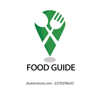 Food guide desain logo sign