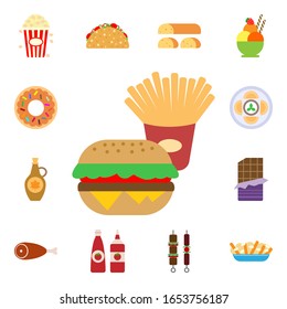 Food, hamburger icon. International Food icons universal set for web and mobile