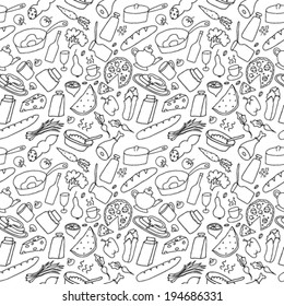 Food Hand Drawn Seamless