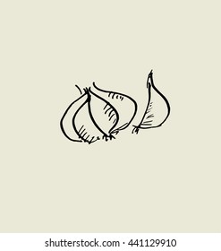 food hand drawn sketch vector illustration.