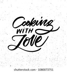 FOOD HAND LETTERING. COOKING WITH LOVE