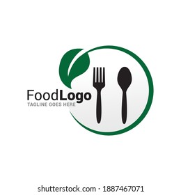 Food healthy logo icon vector template.