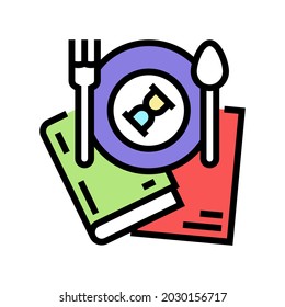 food history color icon vector. food history sign. isolated symbol illustration