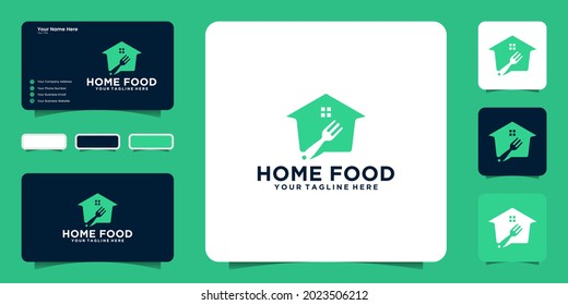 food house logo design inspiration and business card inspiration