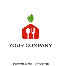 Food house logo design template