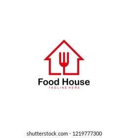 Food House logo icon vector illustration