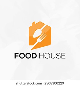 Food House, Restaurant Logo Design Template